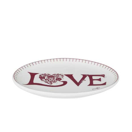 Classic Love Red Ceramic Trinket Tray