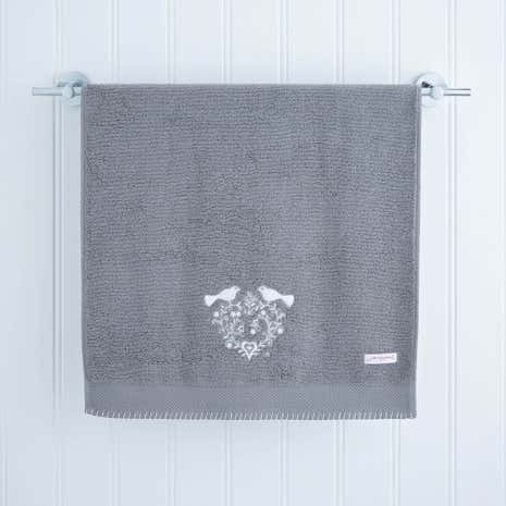 Jan Constantine Love Birds Grey Hand Towel