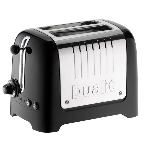 Dualit Lite 2 Slice Black Toaster