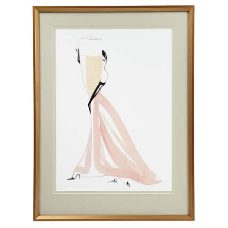 5A Fifth Avenue Champagne Framed Print