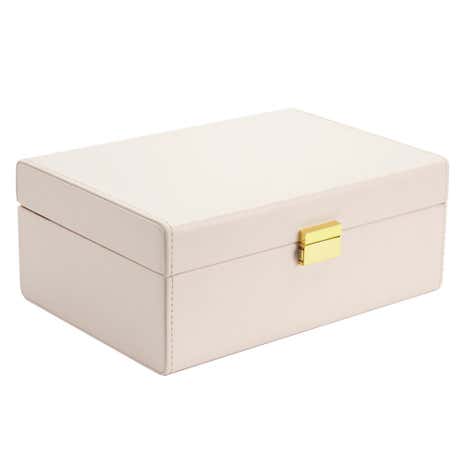 5A Pink Faux Leather Jewellery Box