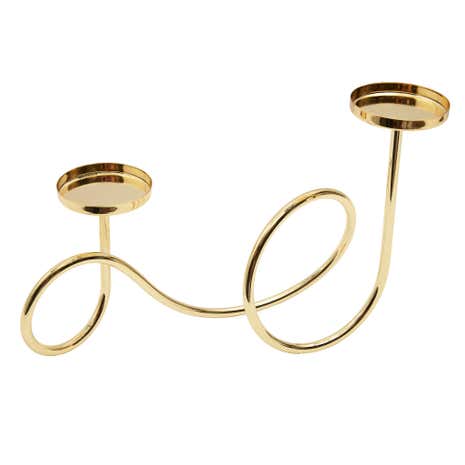 5A Fifth Avenue Gold Metal Candle Holder