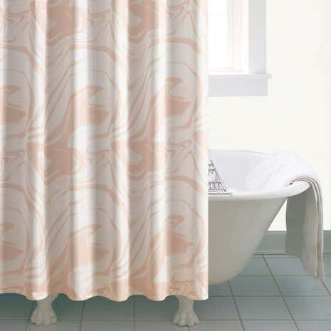 5A Fifth Avenue Marble Shower Curtain
