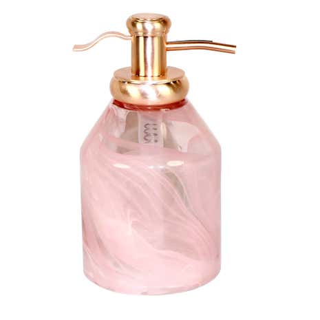 5A Fifth Avenue Pink Marble Effect Glass Lotion Dispenser