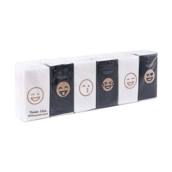 Emoji Tissues 12 Pack
