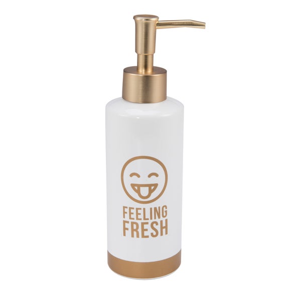 Emoji White Lotion Dispenser