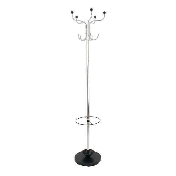 Chrome Hat and Coat Stand