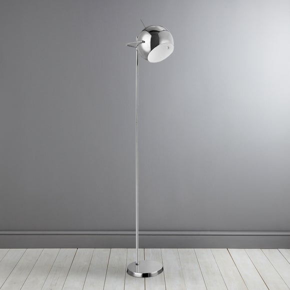 Chrome Silver Ball Floor Lamp