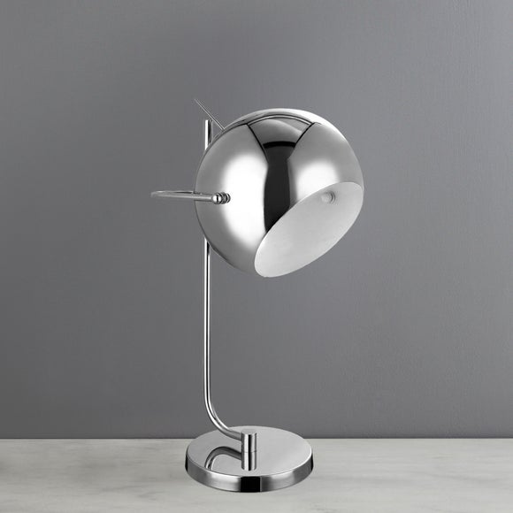 Chrome Silver Ball Table Lamp