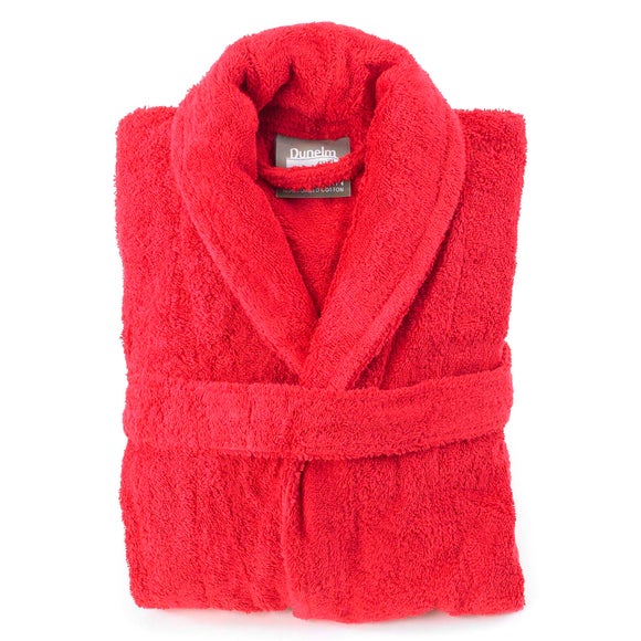 Egyptian Cotton Red Dressing Gown