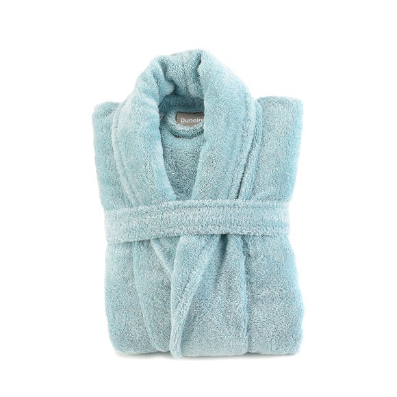 Egyptian Cotton Duck Egg Blue Dressing Gown