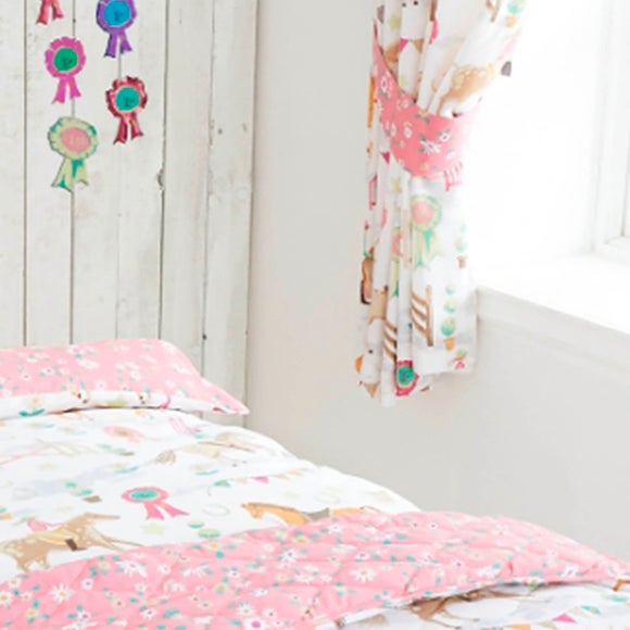 Horse Show Pencil Pleat Curtains