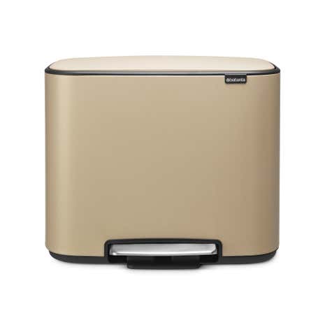 Brabantia Bo Pedal 3x 11L Mineral Golden Beach Bin