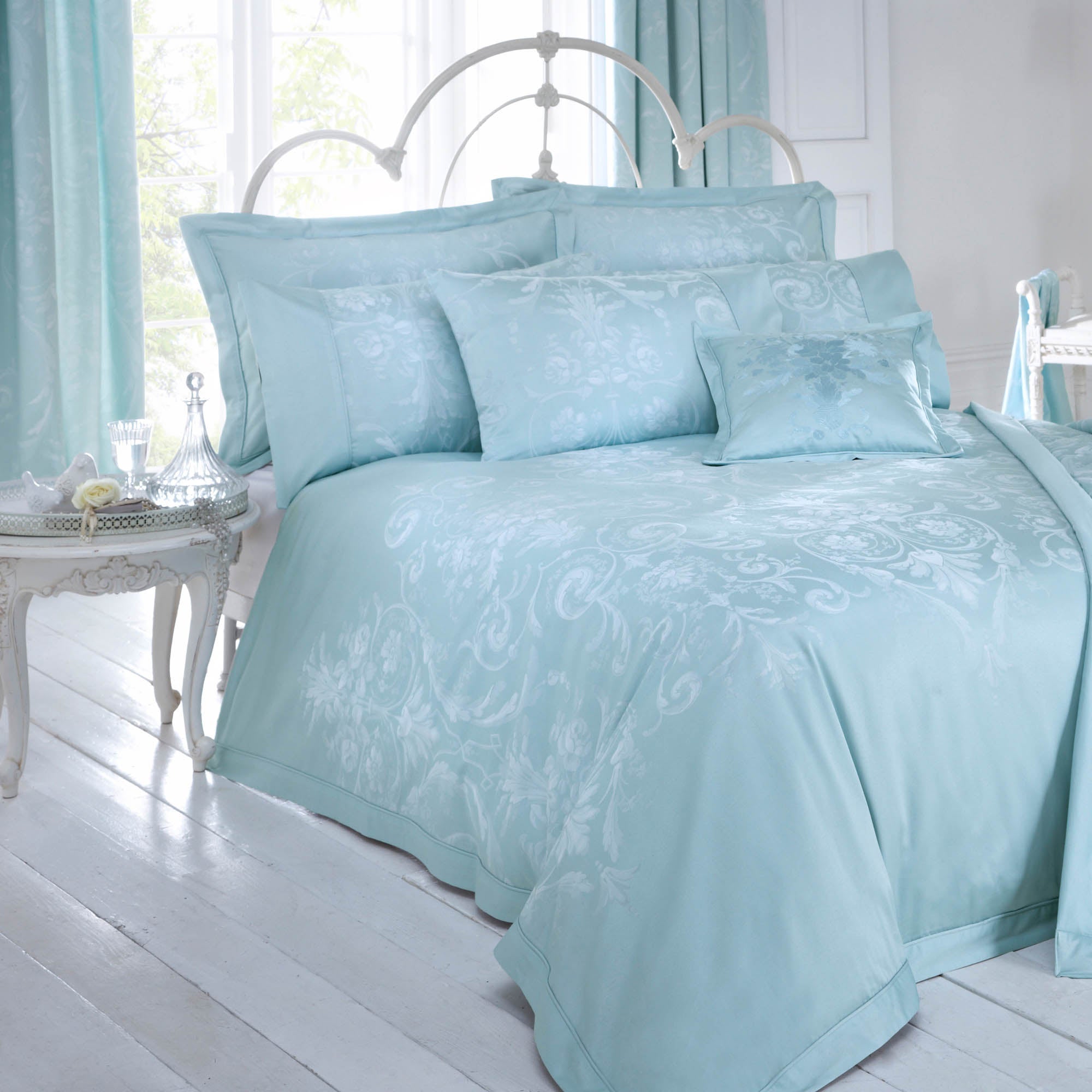 £30.00 for Dorma regency duck egg duvet cover duck egg blue deal