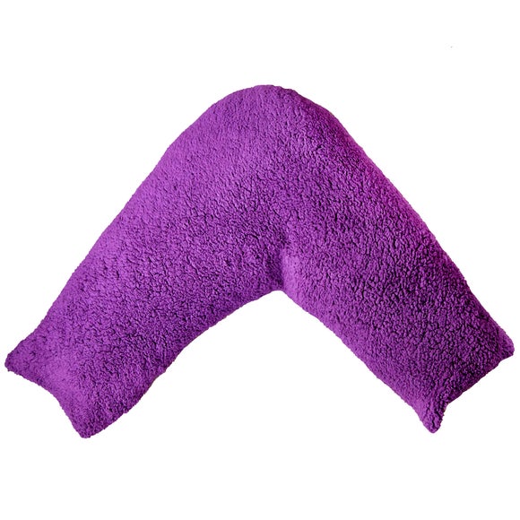 £14.99 for Teddy bear vshaped pillow plum purple dealdirect.co.uk