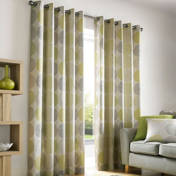 Green Curtains beige and green curtains : Lime Green Curtains | Dunelm