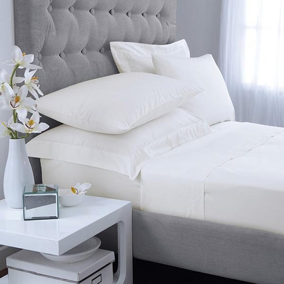 Hotel Plain White 300 Thread Count Bed Linen Collection