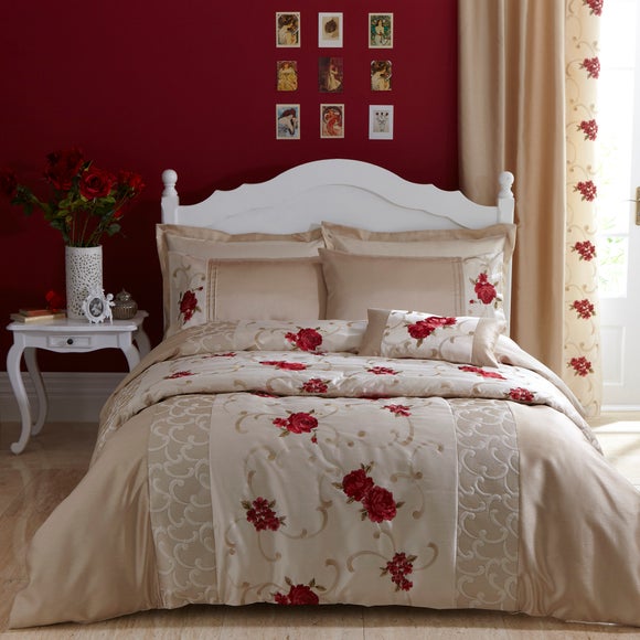 Juliet Red Bed Linen Collection