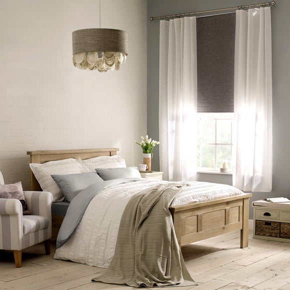 Adeena White Percale Bed Linen Collection | Dunelm