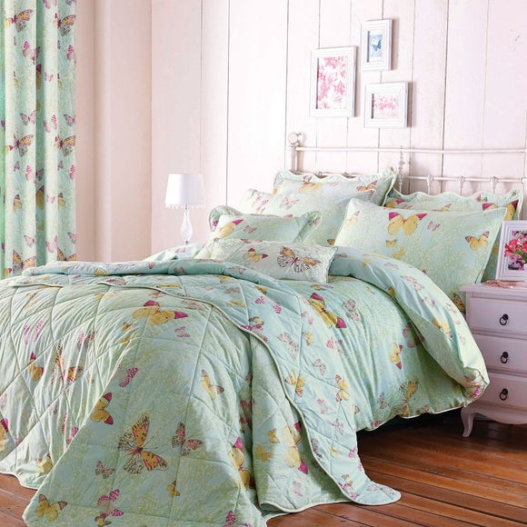 Botanica Butterfly Eau de Nil Bed Linen Collection
