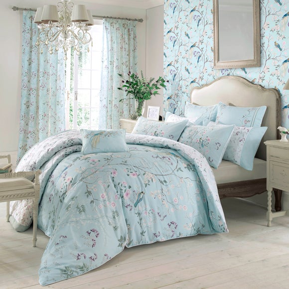 Dorma Maiya Duck Egg Bed Linen Collection | Dunelm