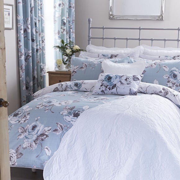 Pretty Vintage Duck Egg Bed Linen Collection