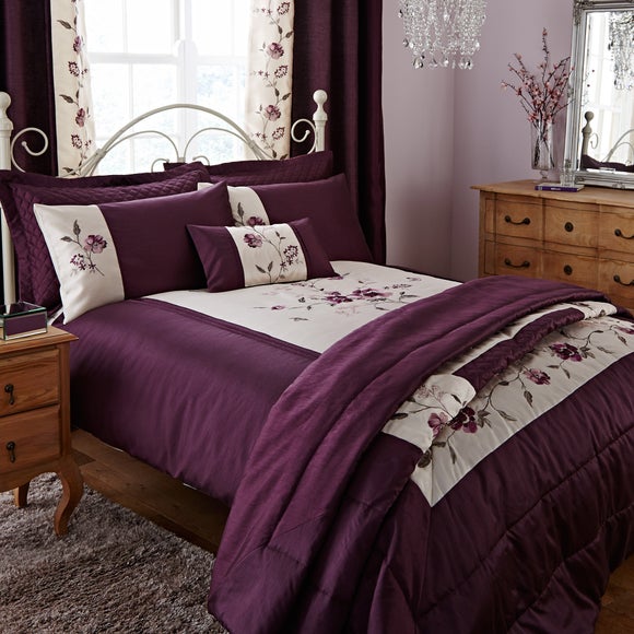 Verity Plum Bed Linen Collection