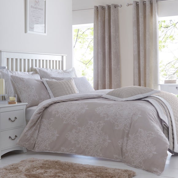 Versailles Natural Bed Linen Collection | Dunelm