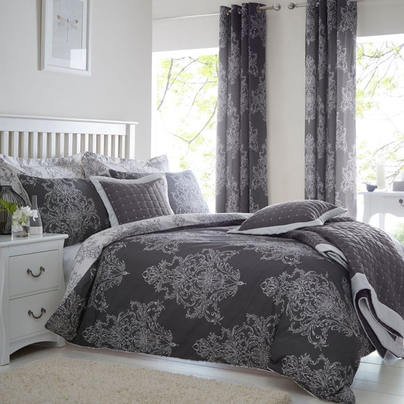 Versailles Charcoal Bed Linen Collection