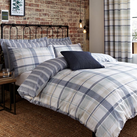 Harrison Blue Bed Linen Collection
