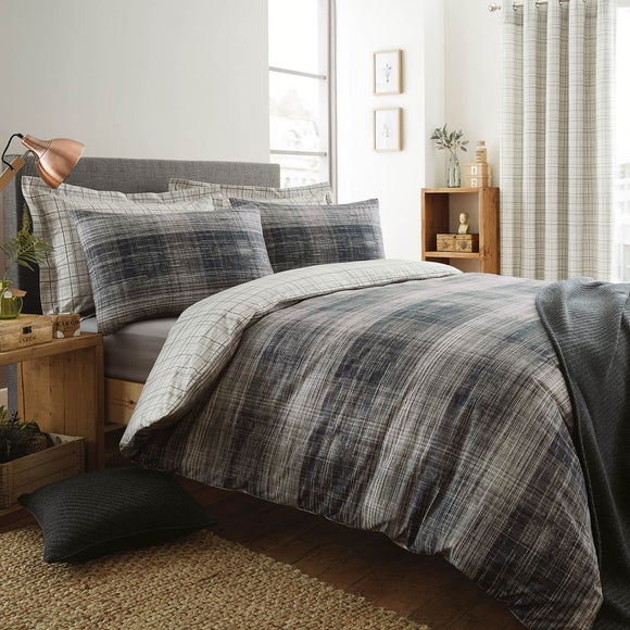 Harvey Charcoal Bed Linen Collection