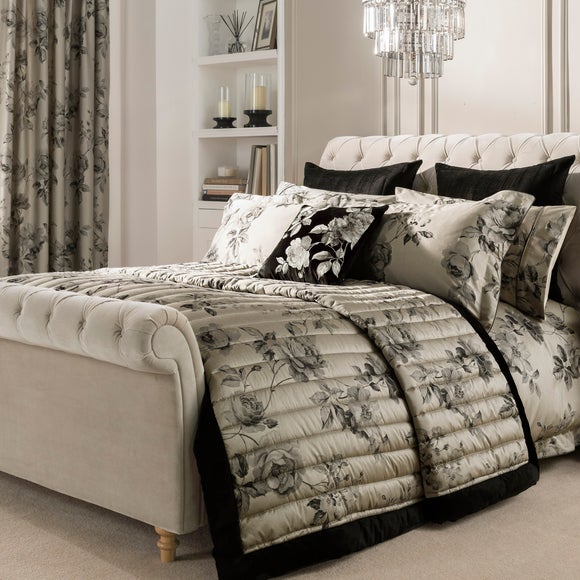Dorma Harriet Charcoal Bed Linen Collection