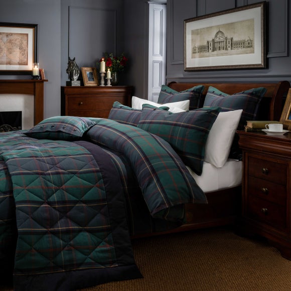 Dorma Lomond Blue Bed Linen Collection