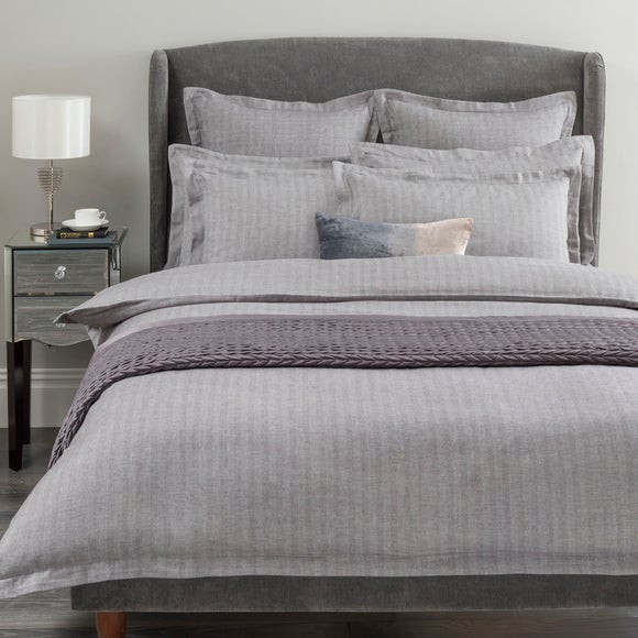 Hotel Herringbone Grey Bed Linen Collection
