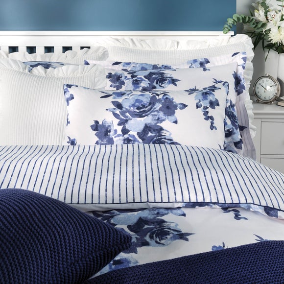 Saria Floral Blue Bed Linen Collection