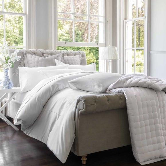 Dorma 500 Thread Count Cotton Satin Plain Dye Bed Linen Collection