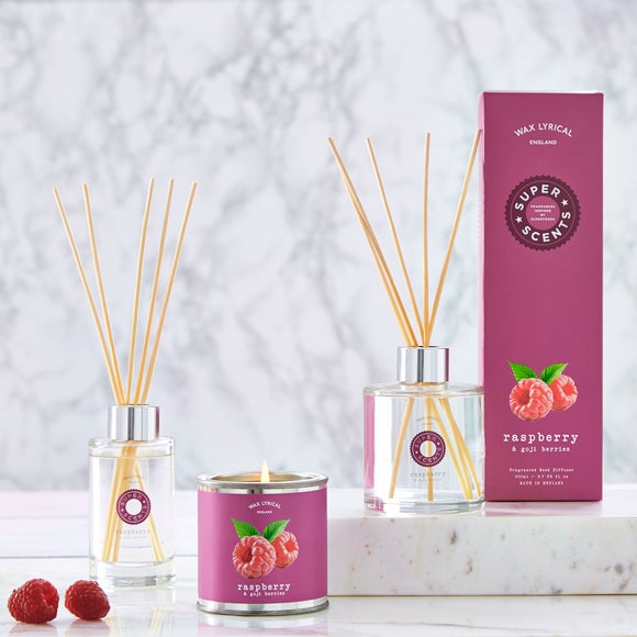 Wax Lyrical Superscents Raspberry and Goji Berry Fragrance Collection