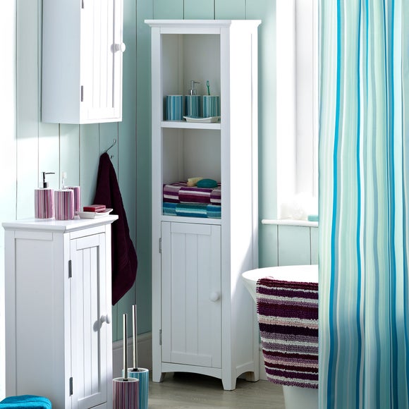 Monaco Acacia White Bathroom Furniture Collection