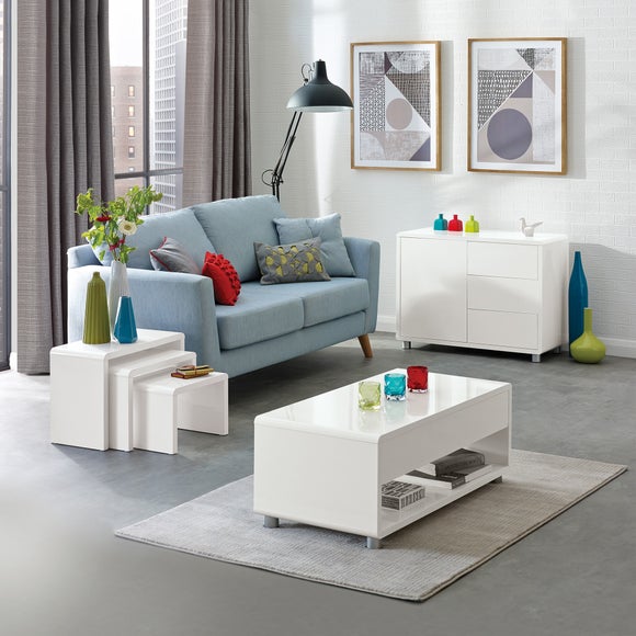 Soho White Living Room Collection