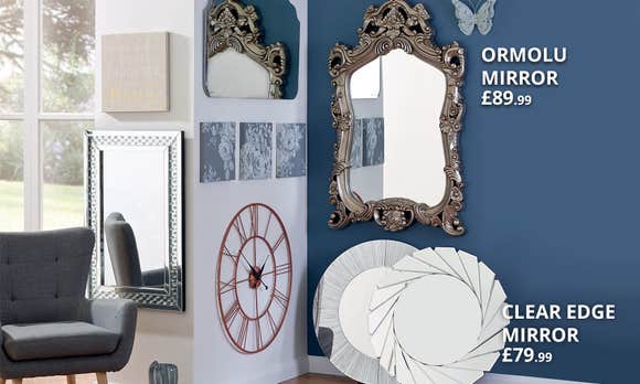 Mirrors Clocks Dunelm