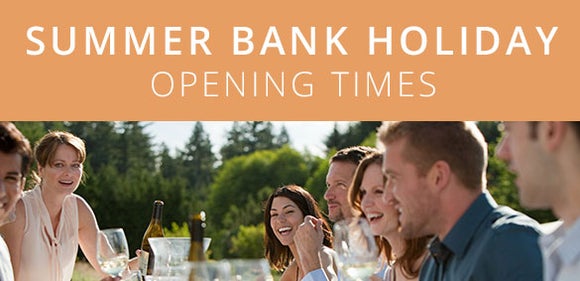 Summer Bank Holiday Opening Times