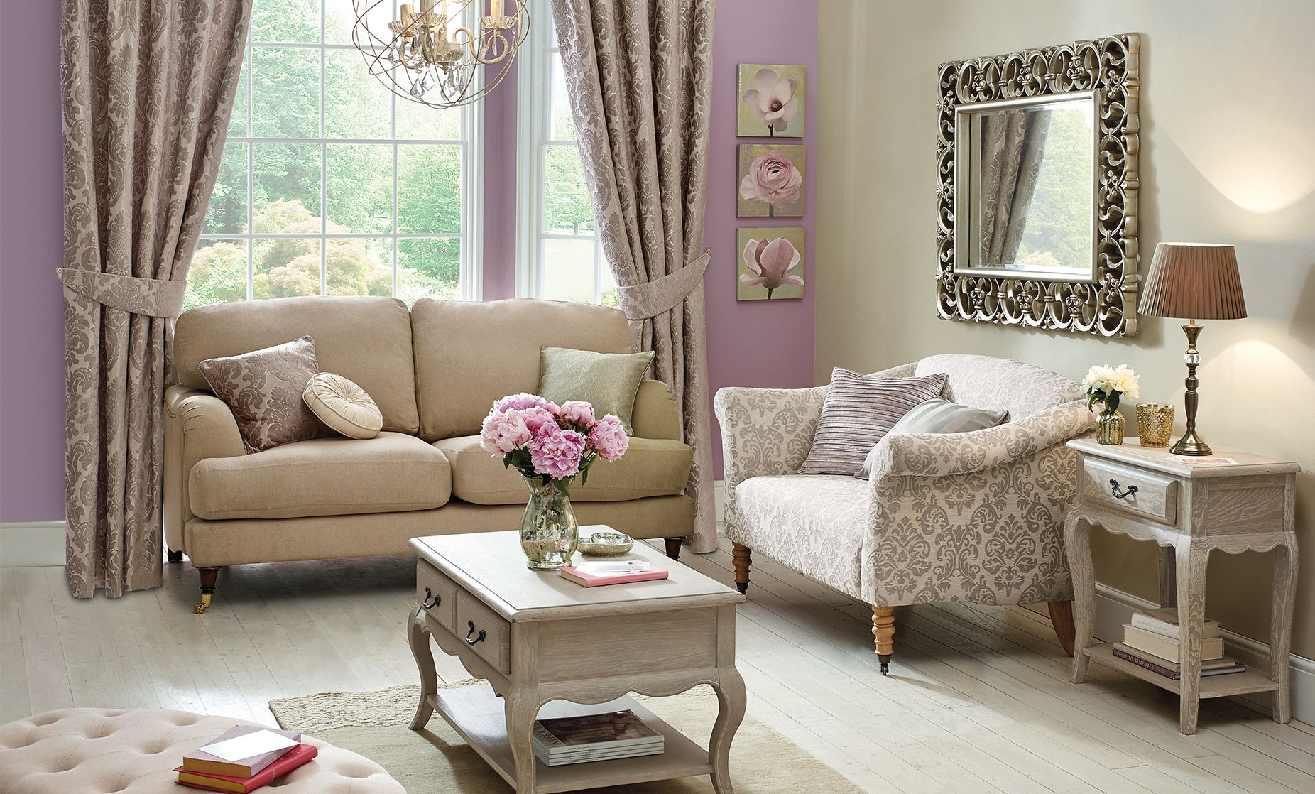 Classical Glamour Living Room Dunelm