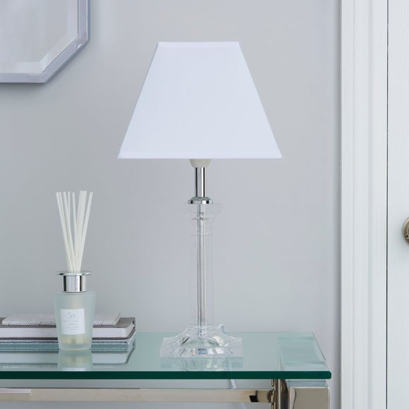 square crystal table lamp