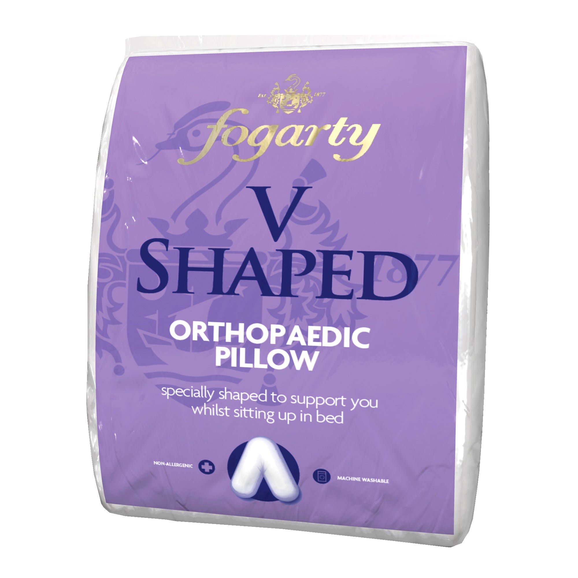 Fogarty V-Shaped Orthopaedic Firm-Support Pillow | Dunelm
