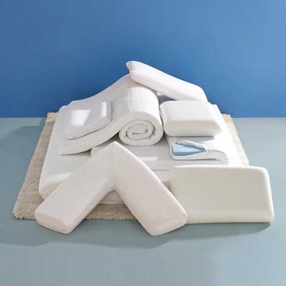 dunelm v shaped memory foam pillow