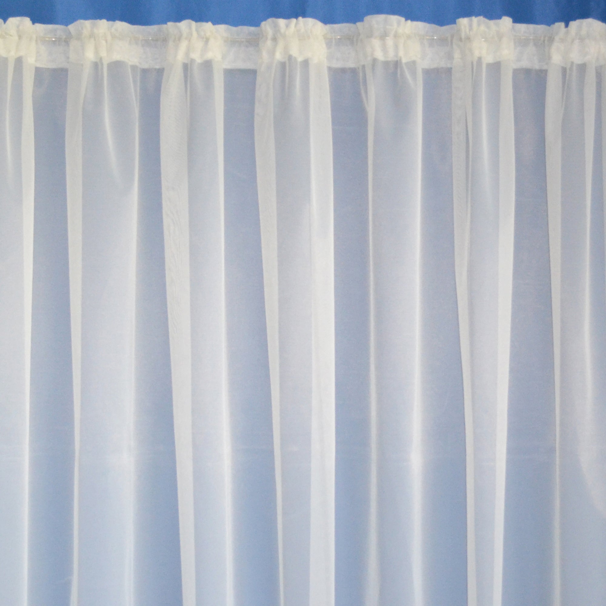 Plain Leaded Net Curtain Fabric | Dunelm