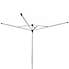 Brabantia 40 Metre 4 Arm Compact Rotary Washing Line with Cover Silver