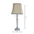 Windsor Clear Table Lamp Natural