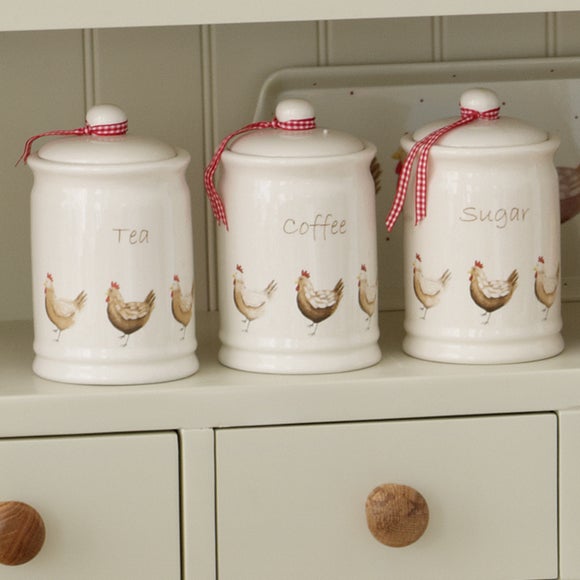 dunelm tea sugar coffee canisters