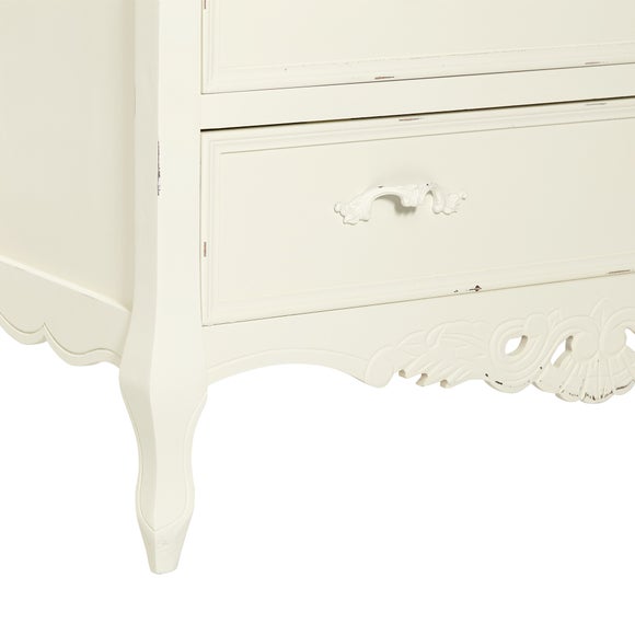 Camille Ivory 5 Drawer Chest Dunelm